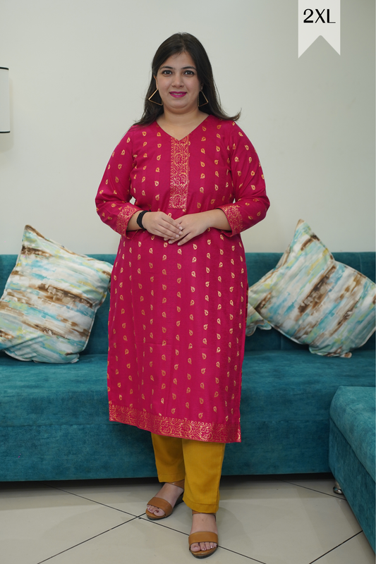 Flaming Orchid Woollen Kurta