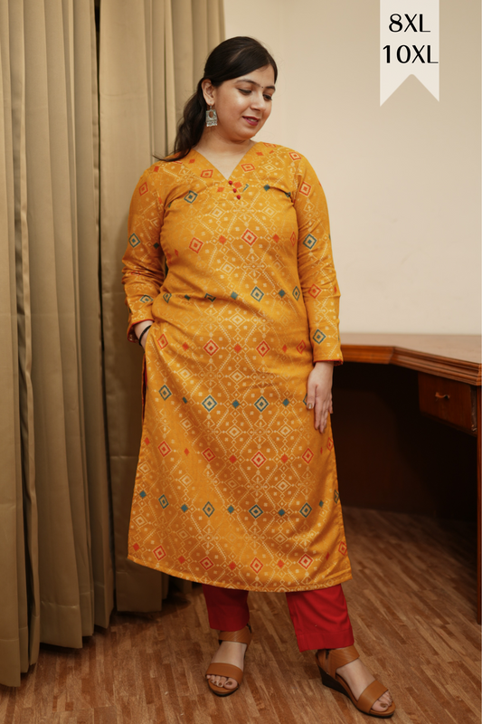 Amber Magic Woven Pashmina Kurta