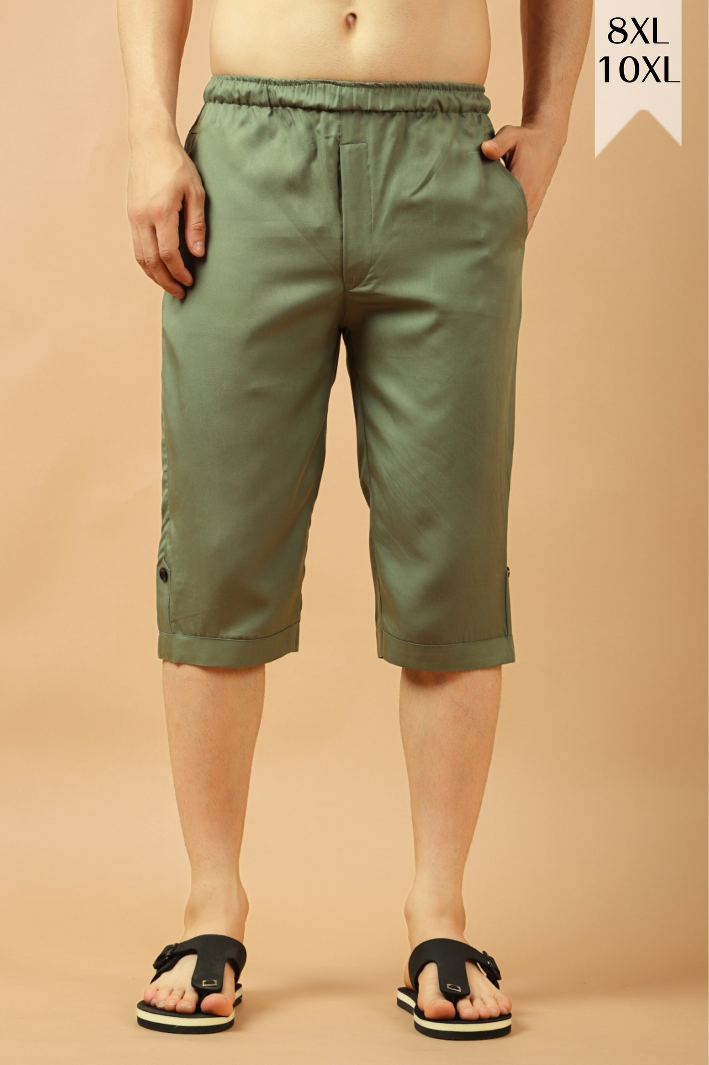 Light Green Tencel Capri