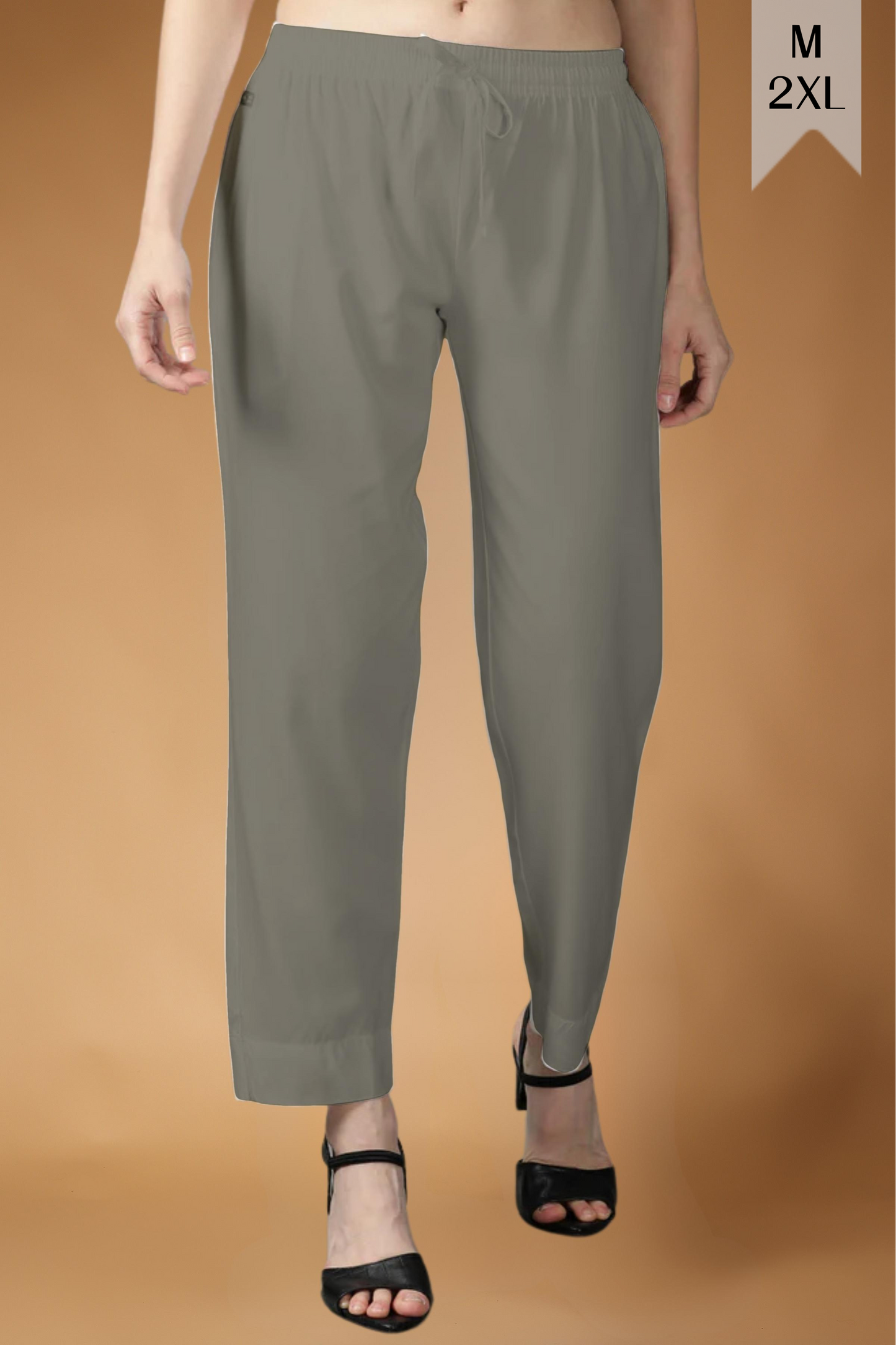 Light Grey Rayon Kurti Pant