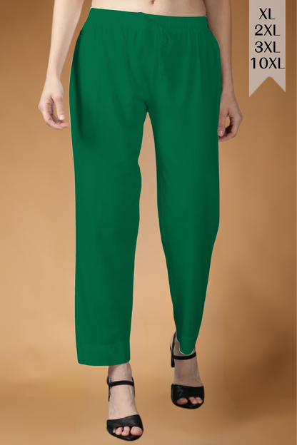 Dark Green Rayon Kurti Pant