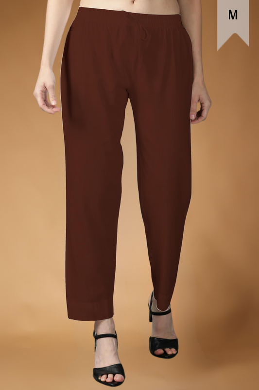 Brown Rayon Kurti Pant