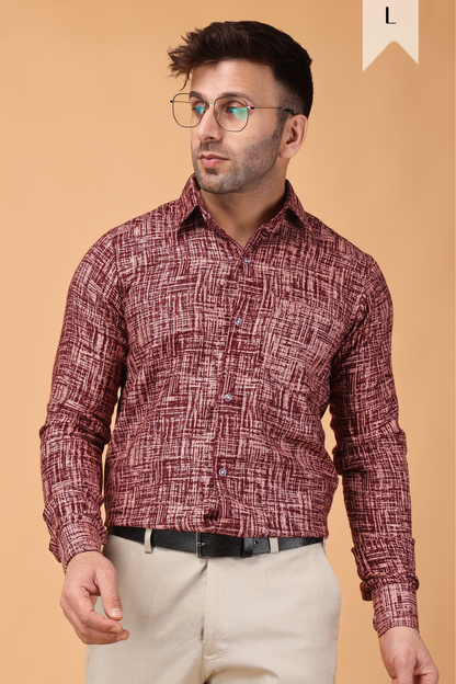 Merlot Embrace Woollen Shirt