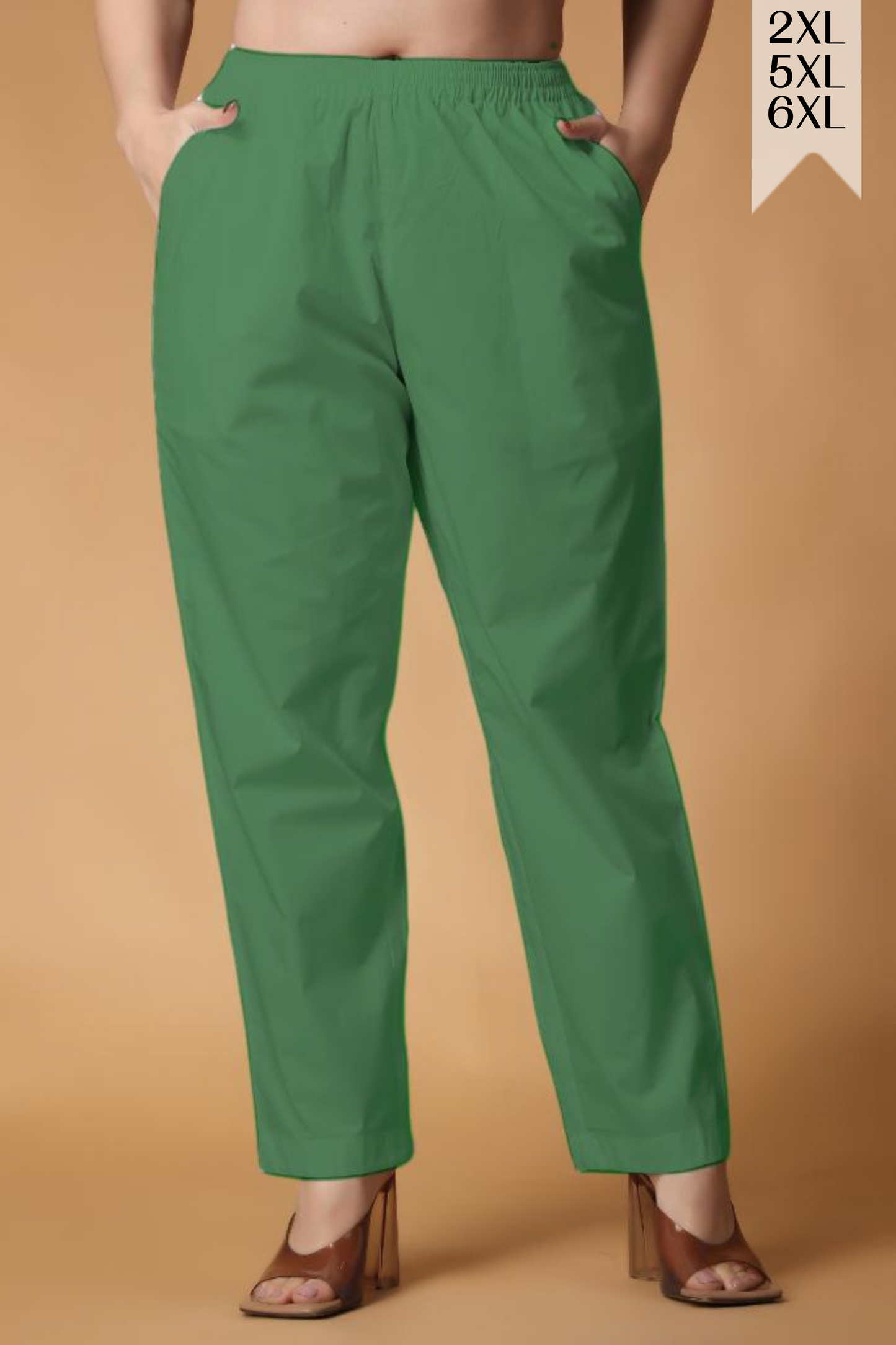 Dusty Green Cotton Kurti Pant