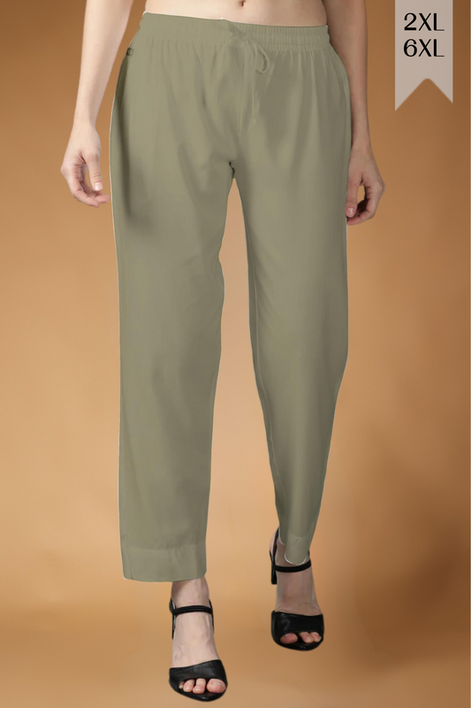 Light Taupe Rayon Kurti Pant