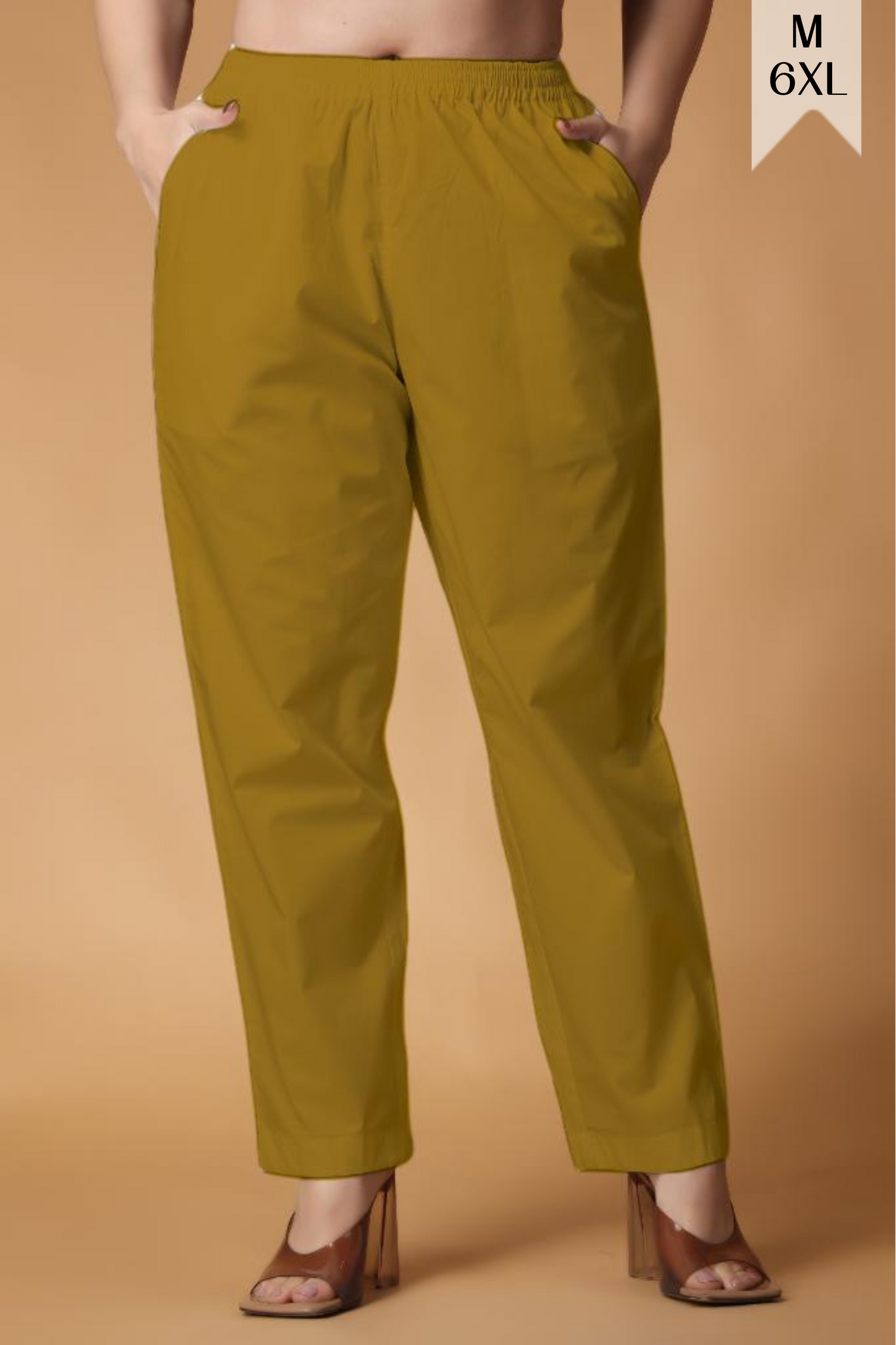 Mustard Cotton Kurti Pant