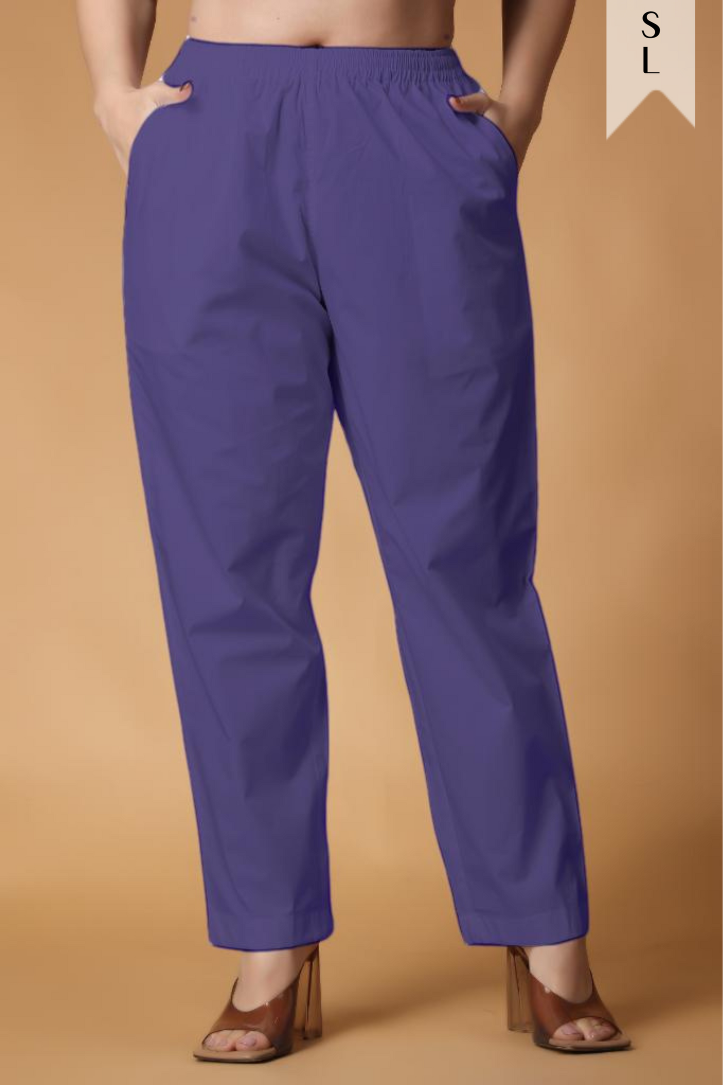 Violet Cotton Kurti Pant