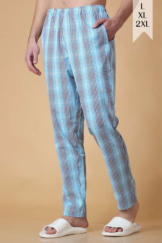 All The Blues Checked Pajama