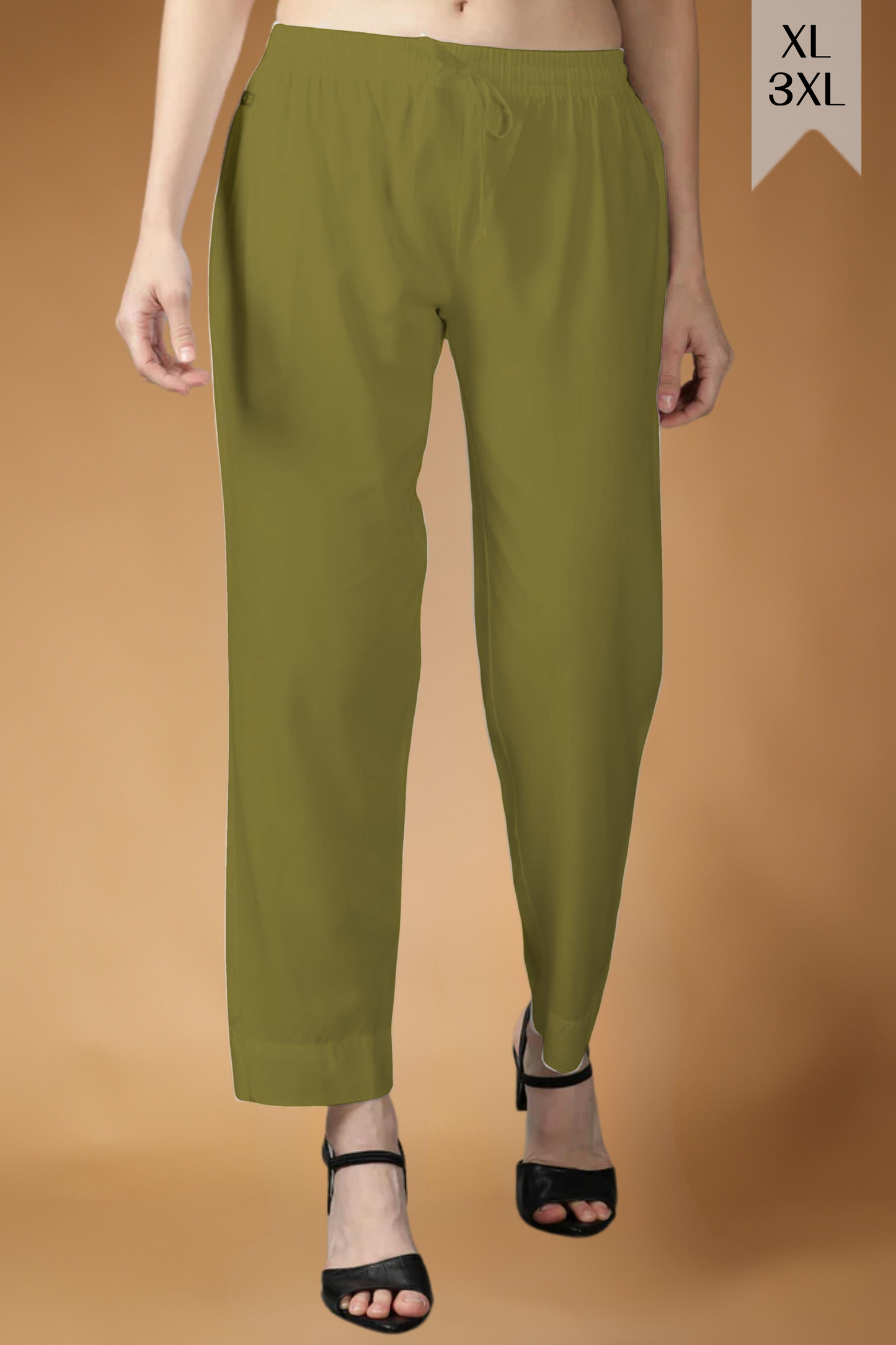 Light Army Green Rayon Kurti Pant