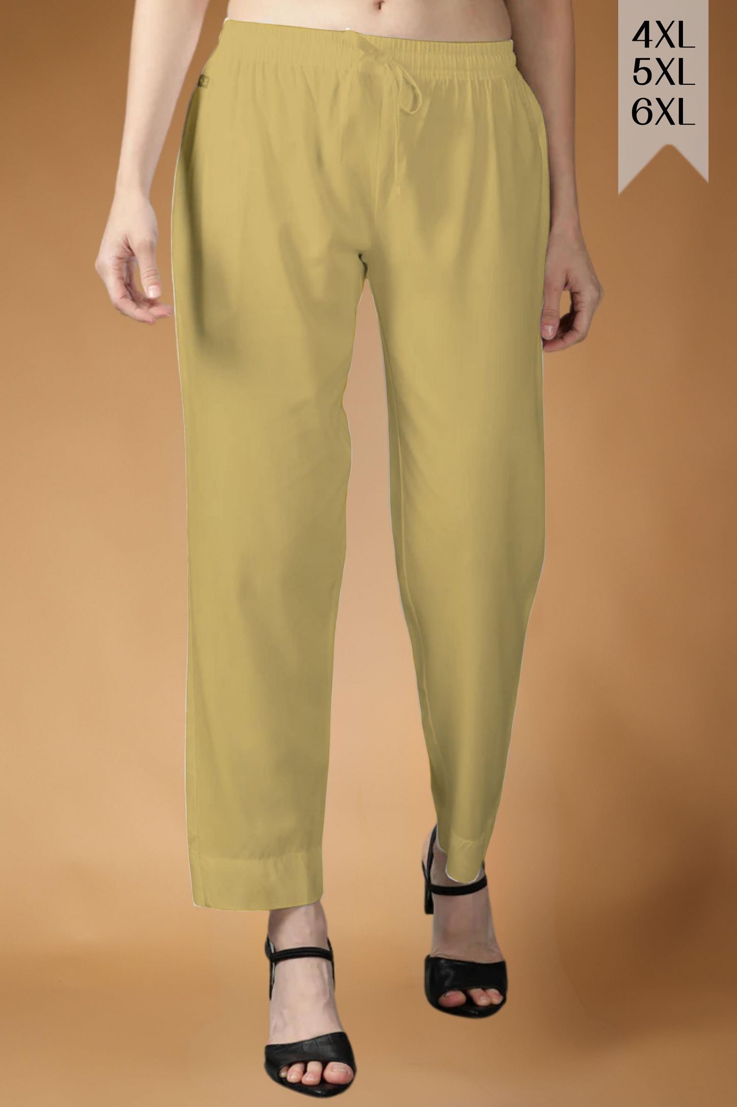 Light Beige Rayon Kurti Pant