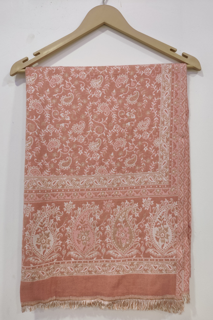 Peachy Sunlit Pashmina Stole