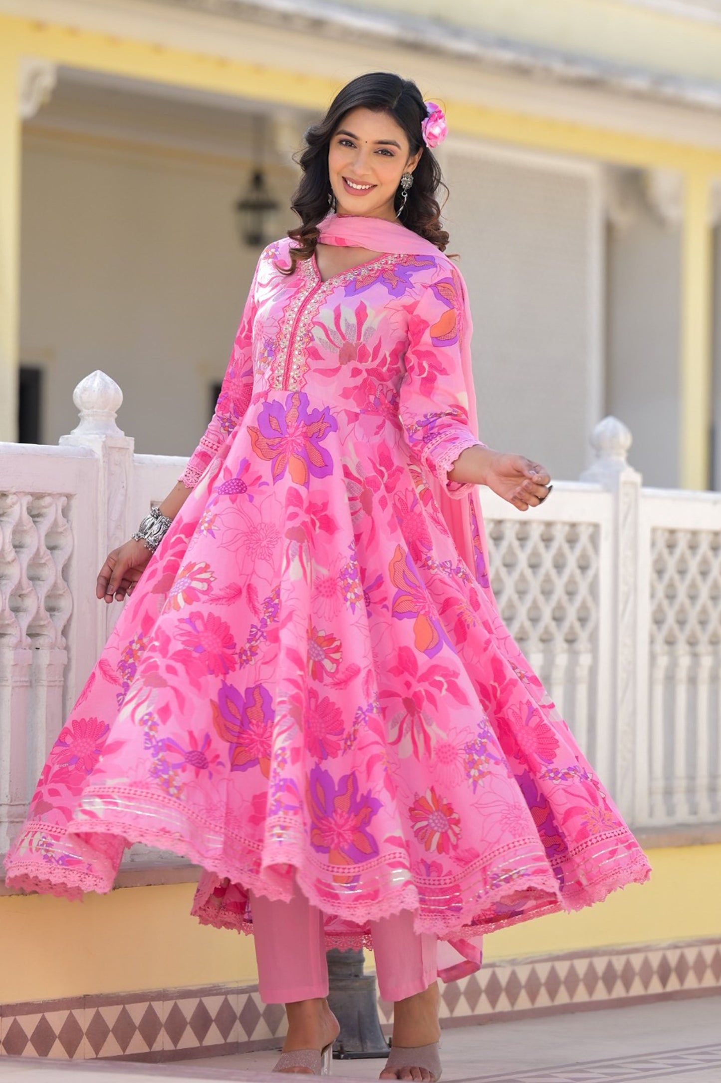 Cotton Anarkali Suits