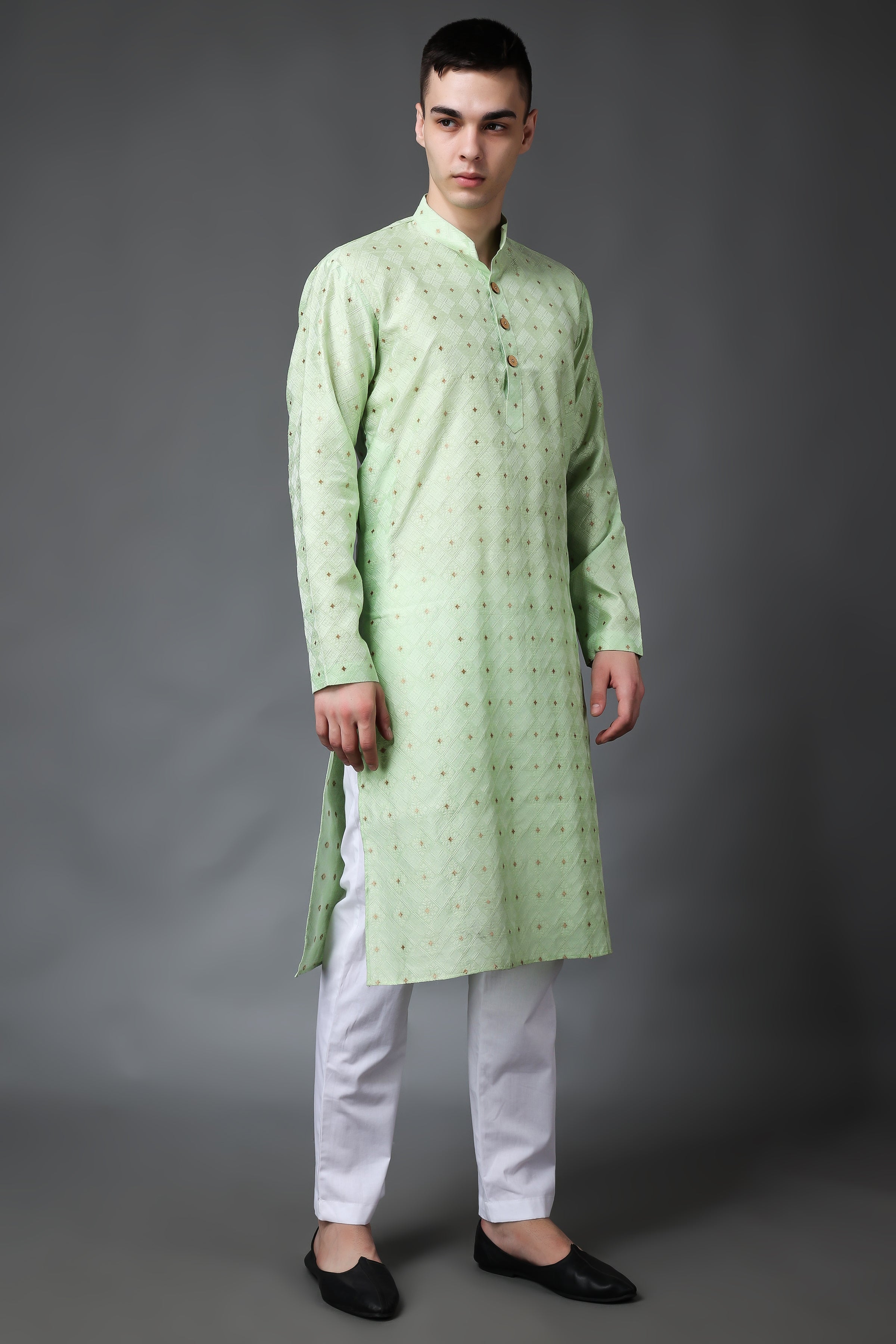 OUTLUK VOL 123 COUPLE COMBO MENS KURTA WITH PAYJAMA AND WOMENS KURTI WITH  PANTS - textiledeal.in