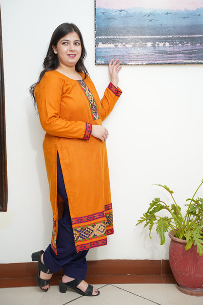 Golden Hour Woollen Kurta Set