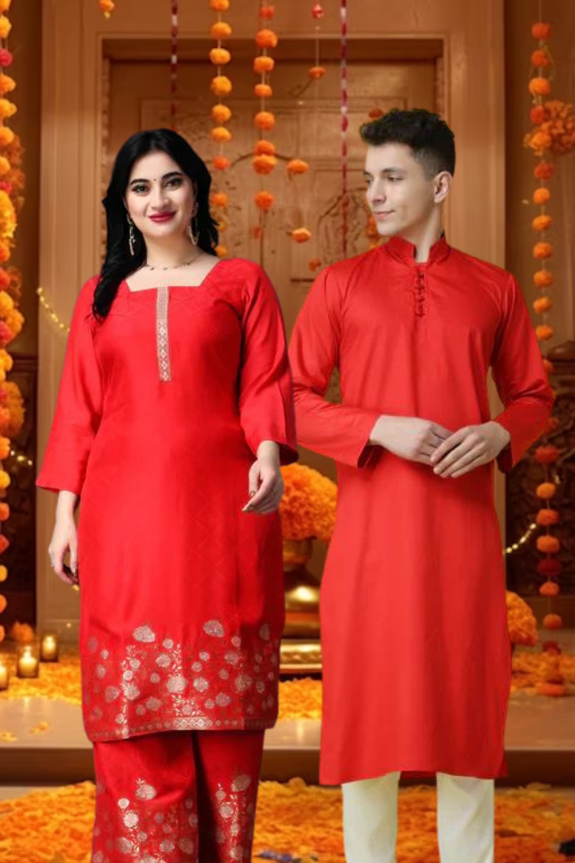 Couple Dress Couple Matching Dress Stone Blue Family Dress Set RAD-CPST-173  – iBuyFromIndia