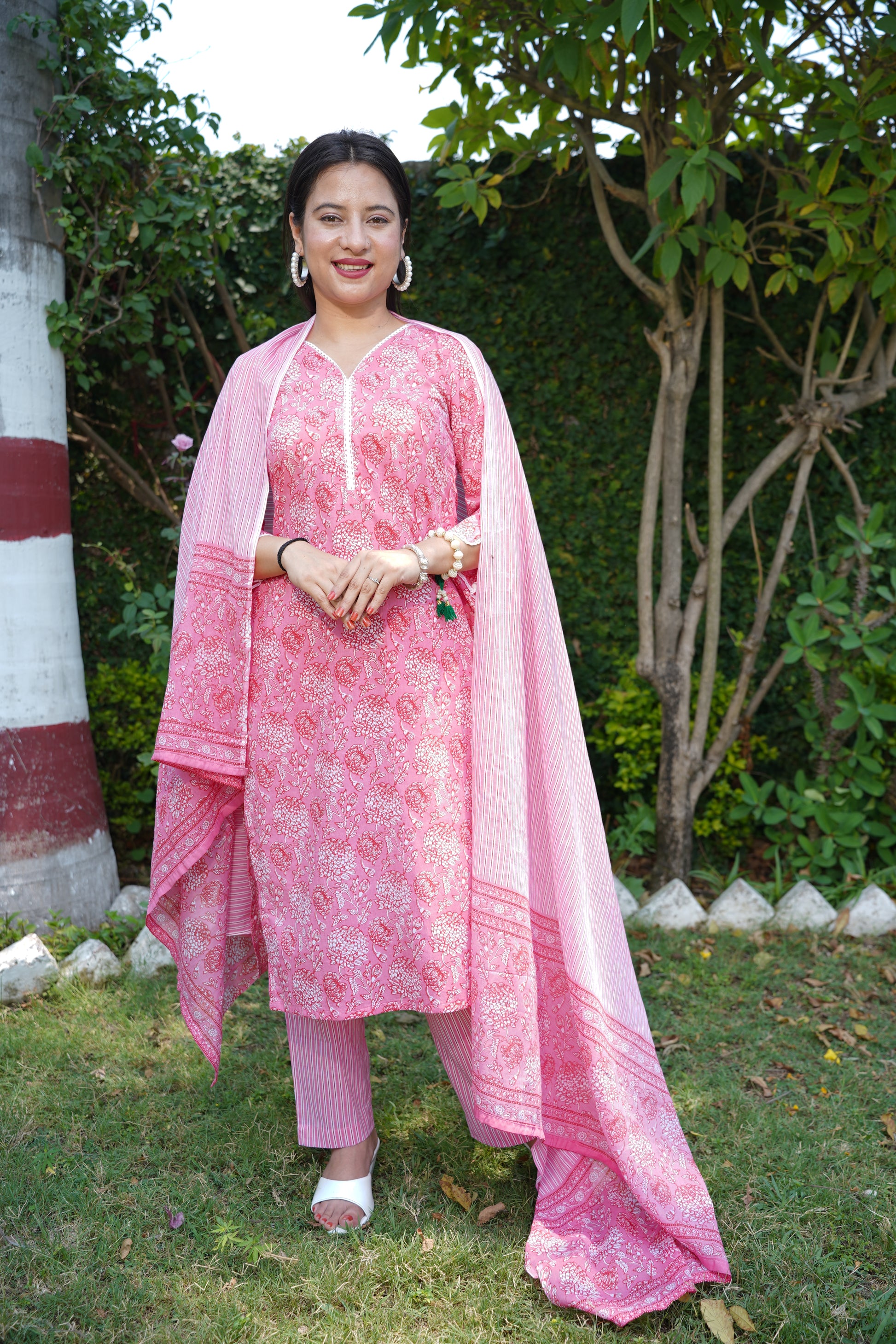 Kurti Pant Set With Dupatta