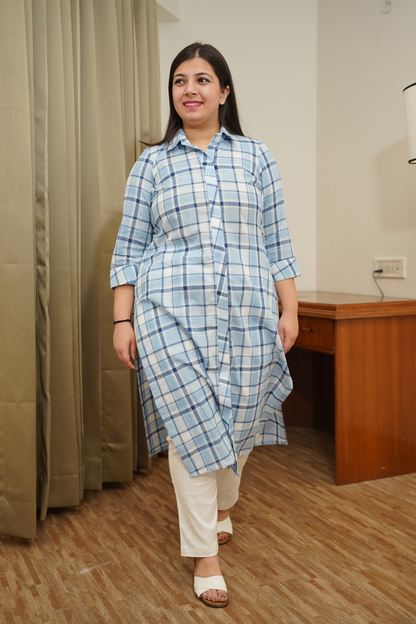 Sky Blue Kurti