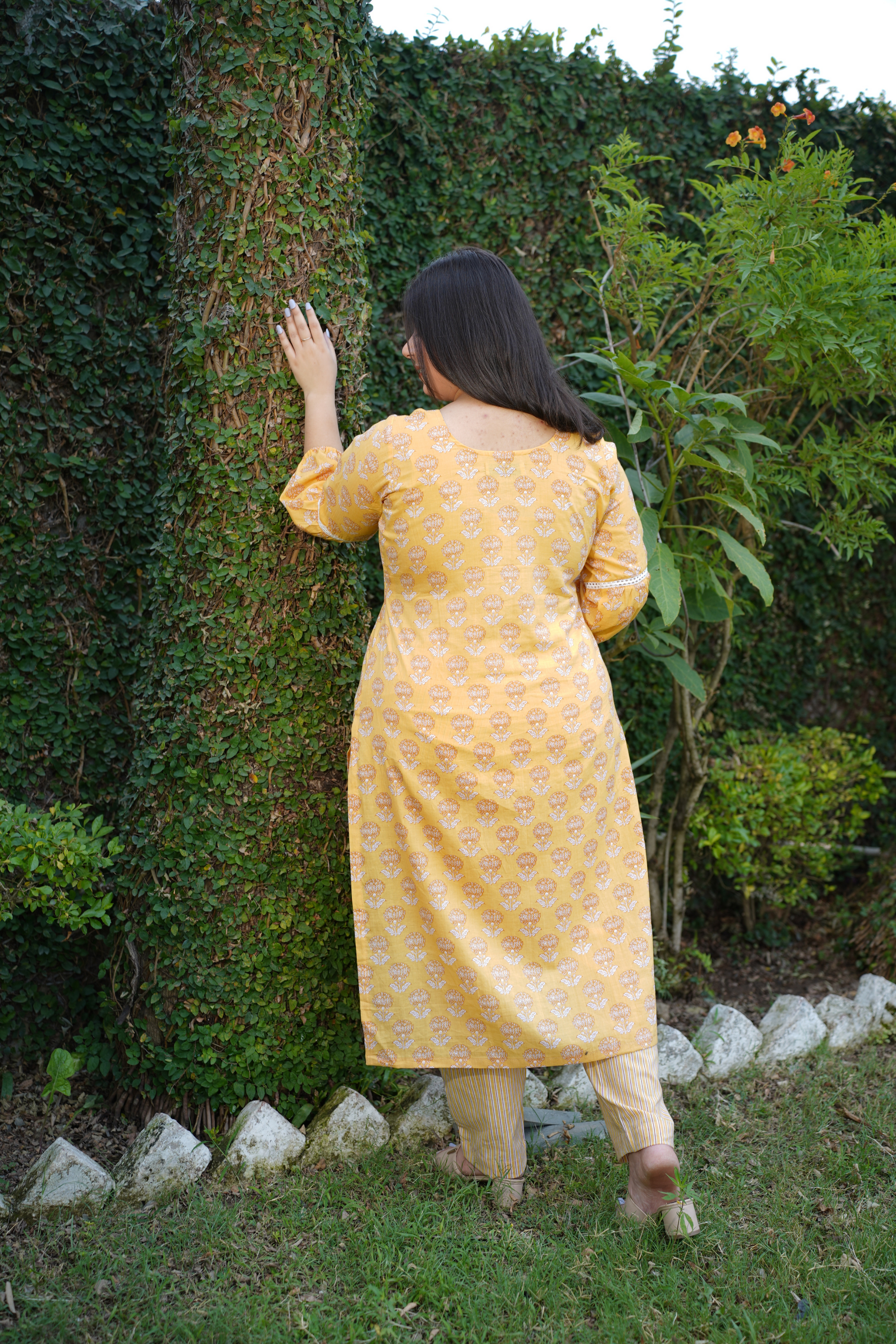 Yellow Kurta Set With Dupatta