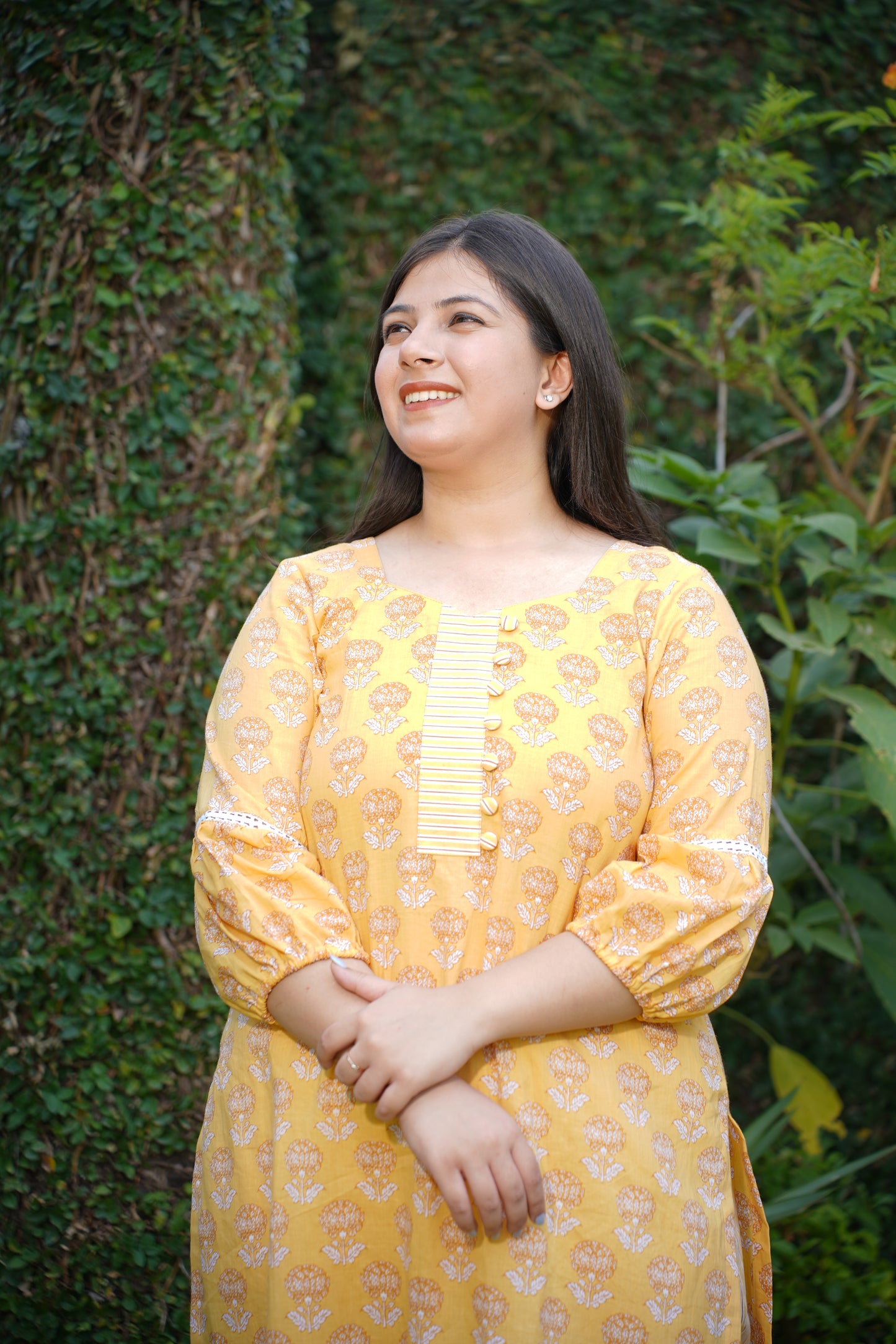 Yellow Kurta Set With Dupatta