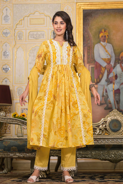 Yellow Anarkali Suit