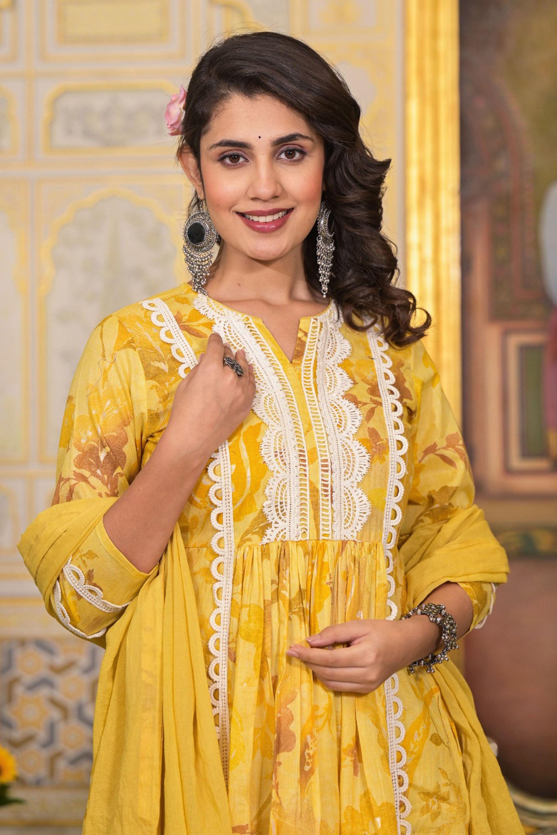 Yellow Anarkali Suit