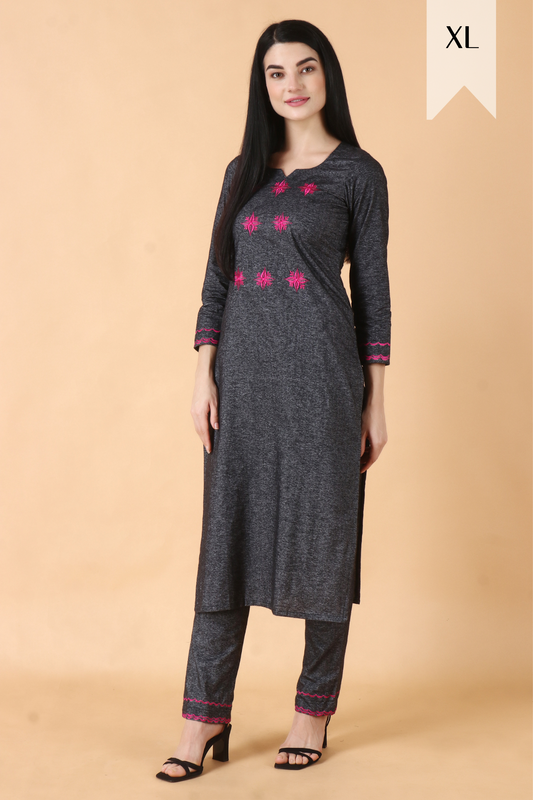 Warm Grey Kurta Set