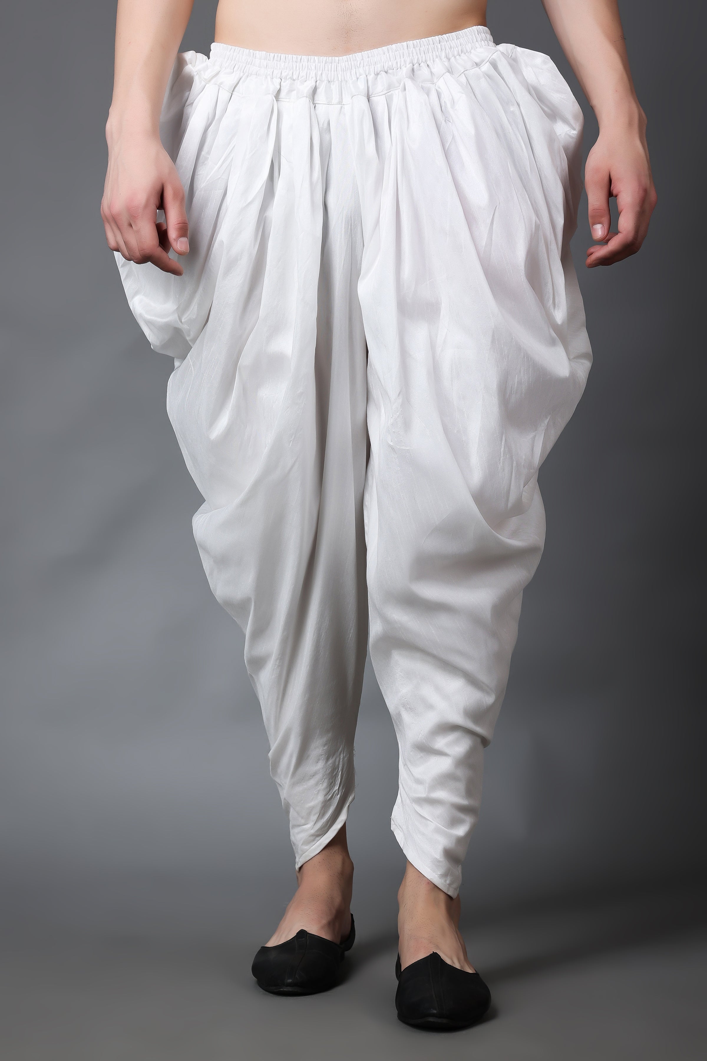 Ash black elasticated waist cotton dhoti pants by Simply Kitsch  The  Secret Label