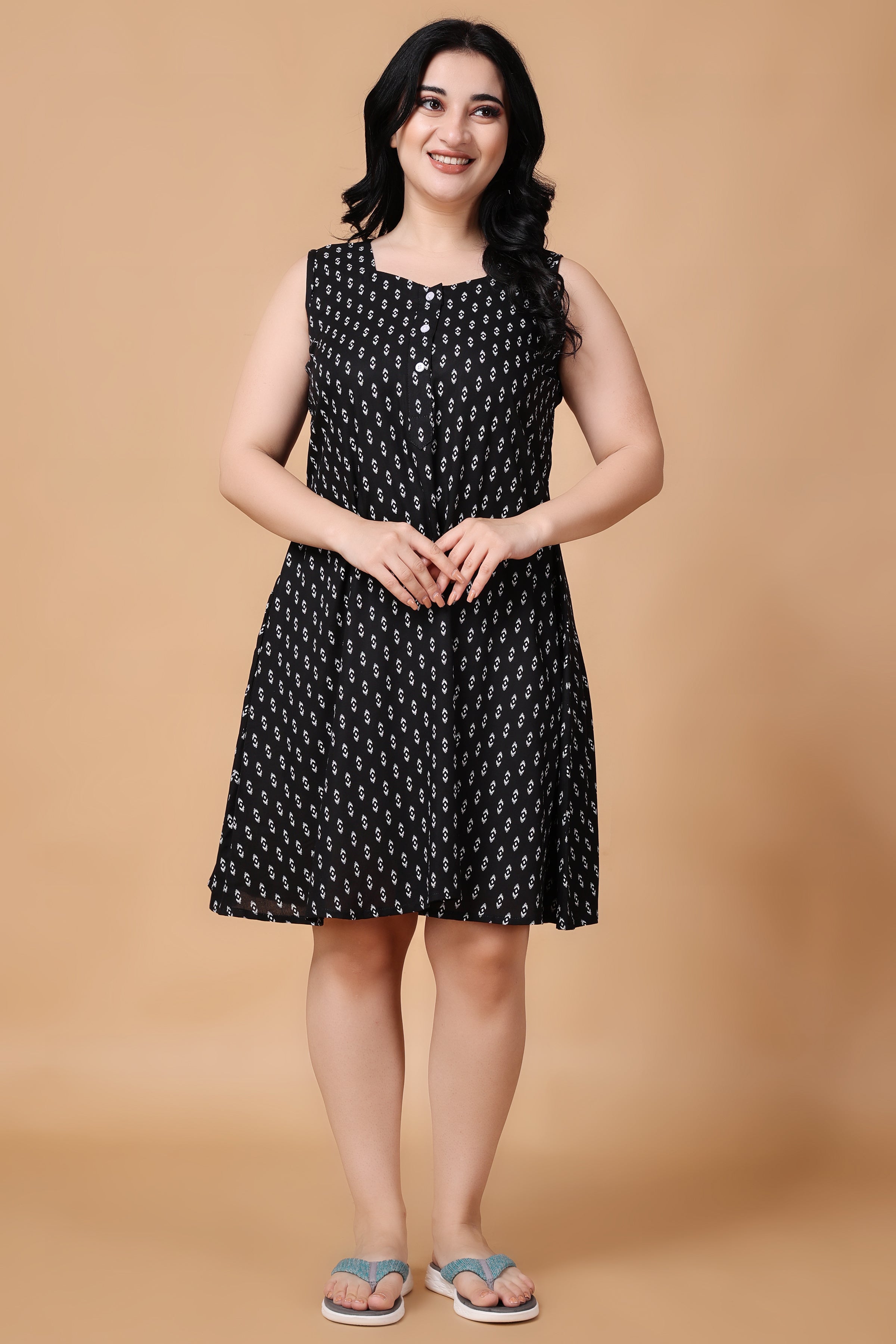 Buy N-Gal Black Short Night Dress for Women Online @ Tata CLiQ
