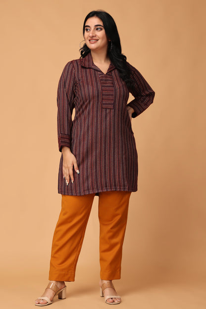 Brown Short Kurti Online