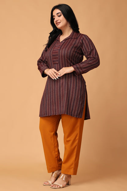 Brown Short Kurti Online