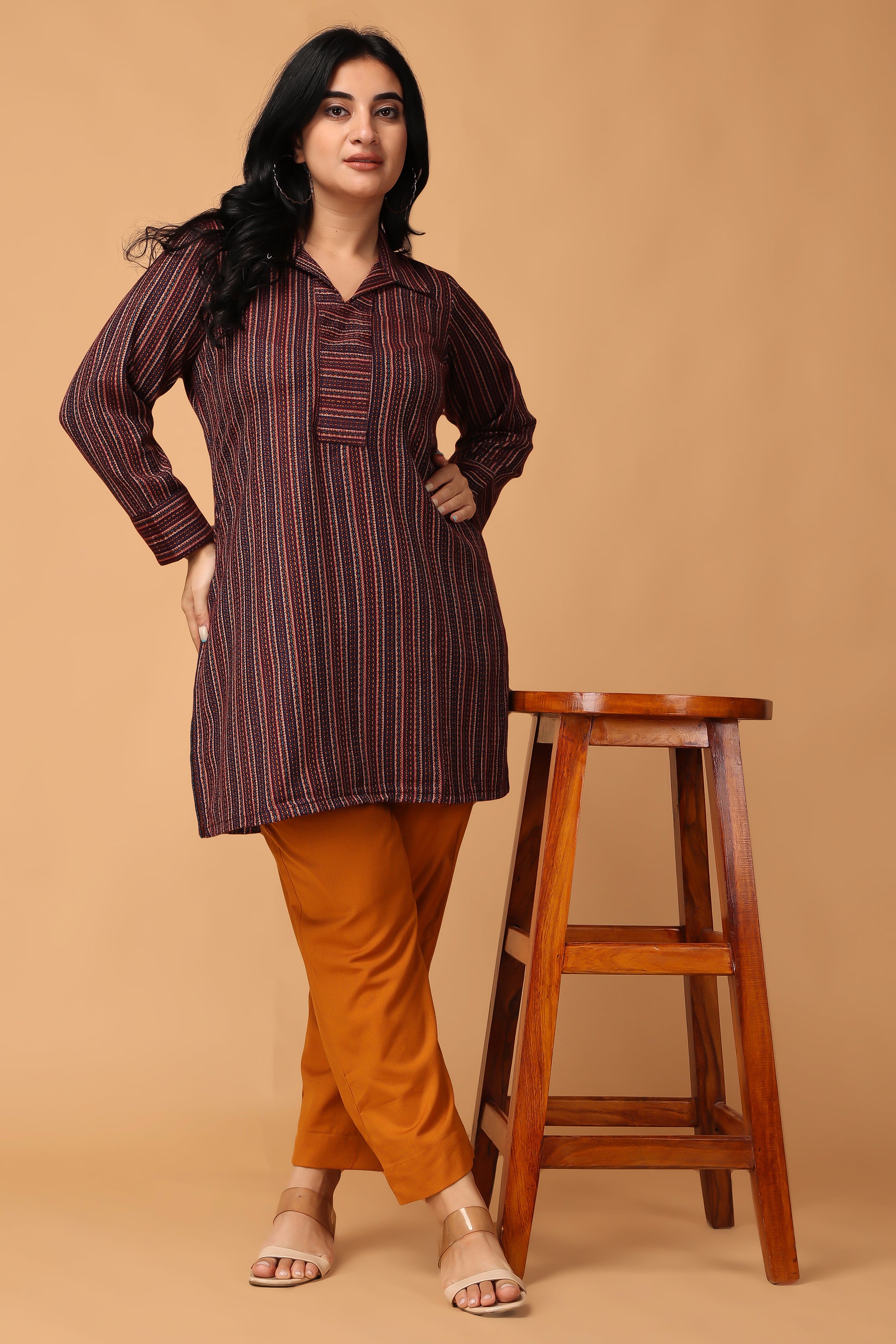 Brown Short Kurti Online