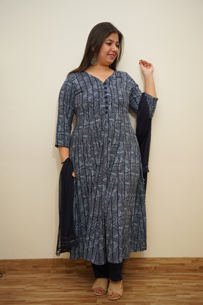 Blue Anarkali Suit