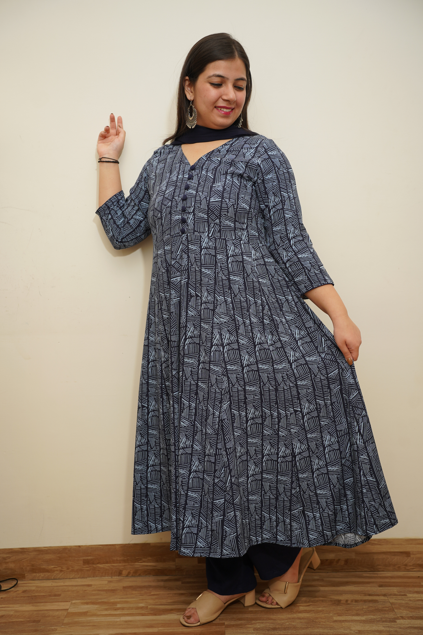 Blue Anarkali Suit