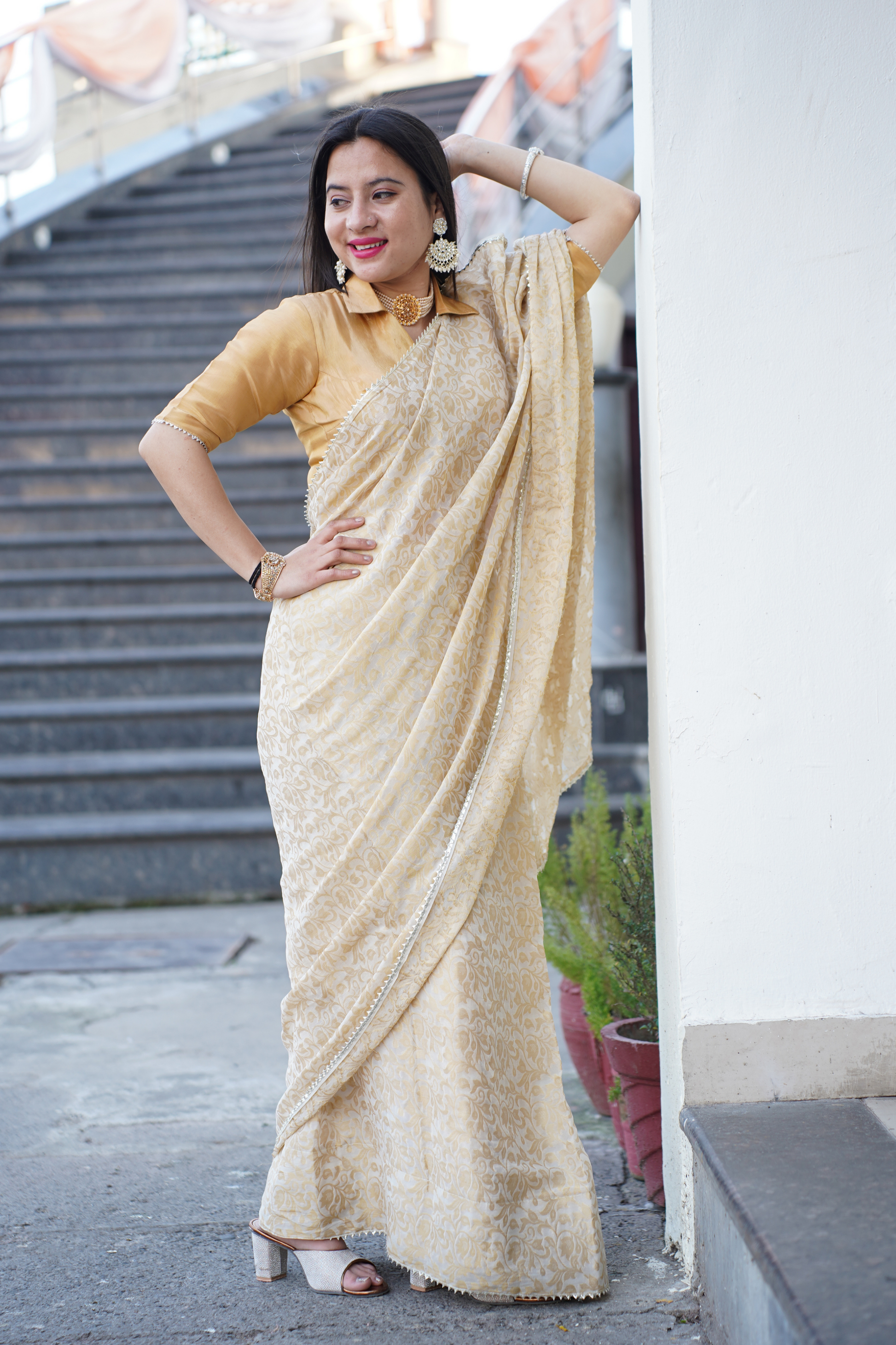 Readymade Stitched Saree 