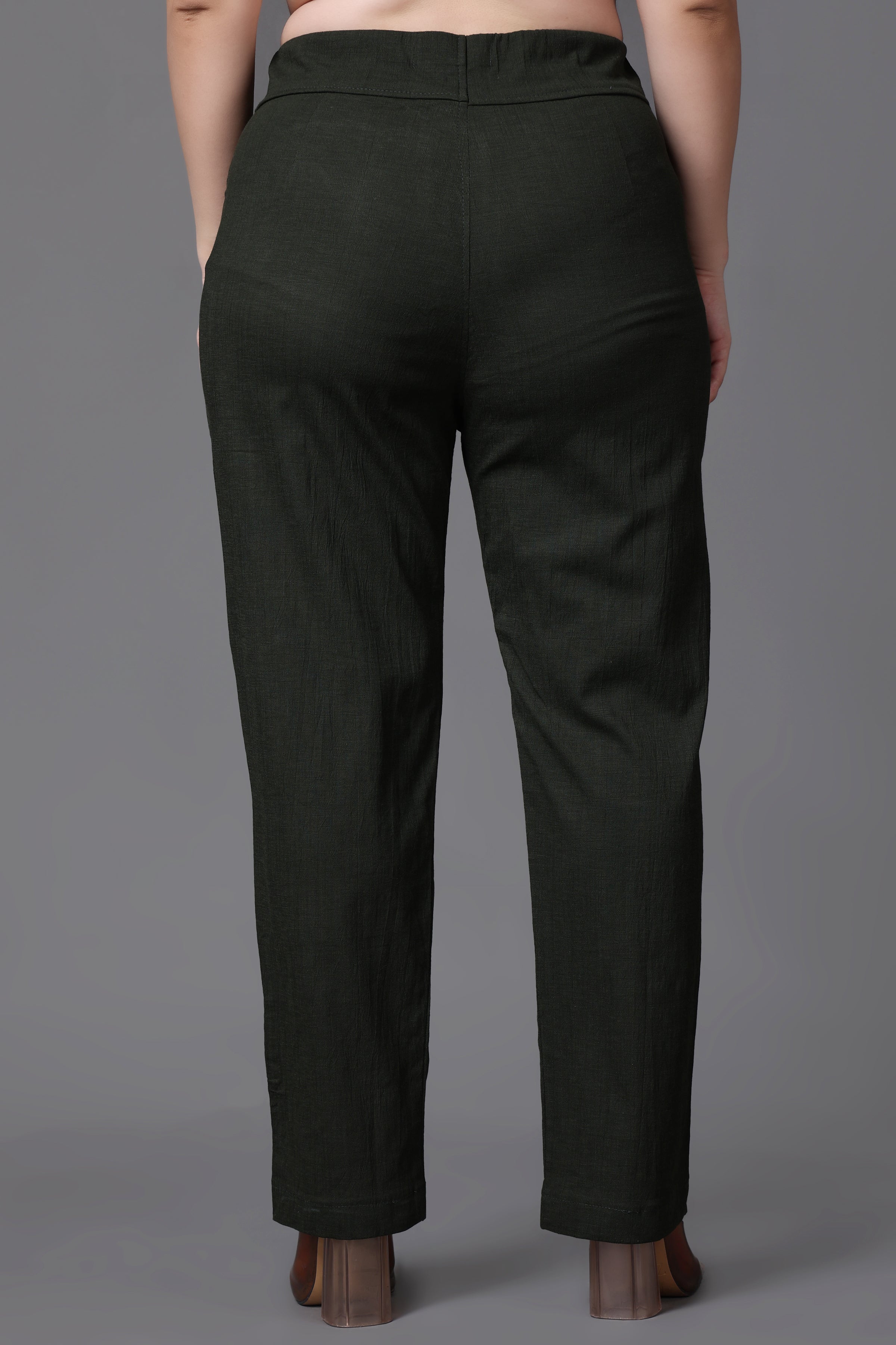 ANDTrousers and Pants BuyAND Black Straight Fit Formal Pants