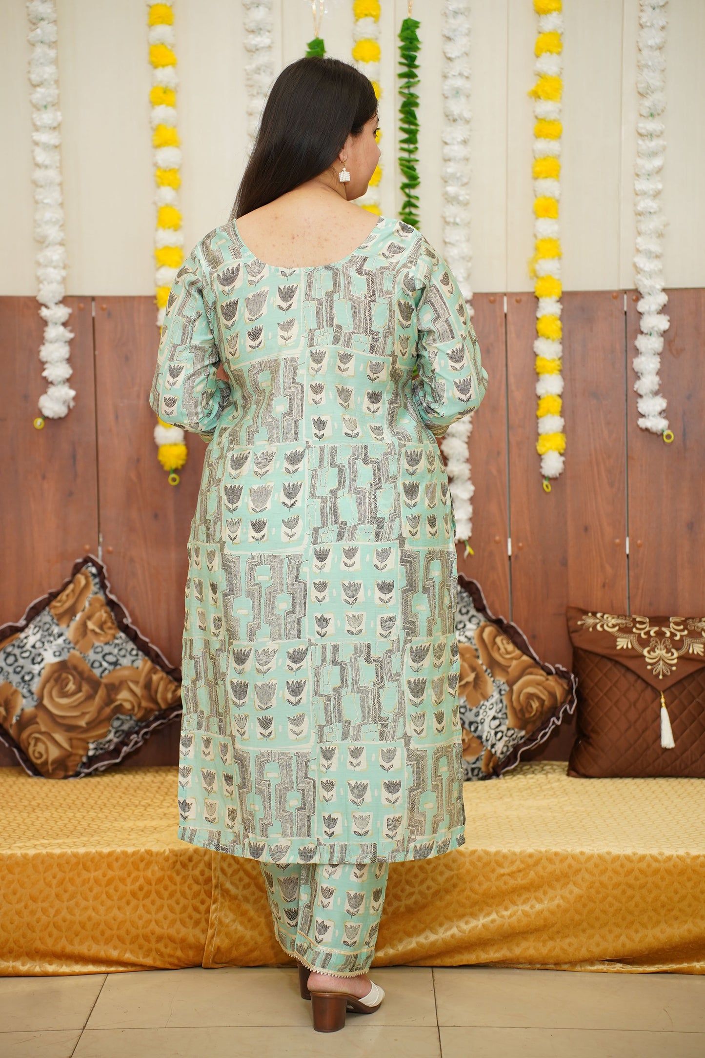 Mint Lustre Modal Suit Set