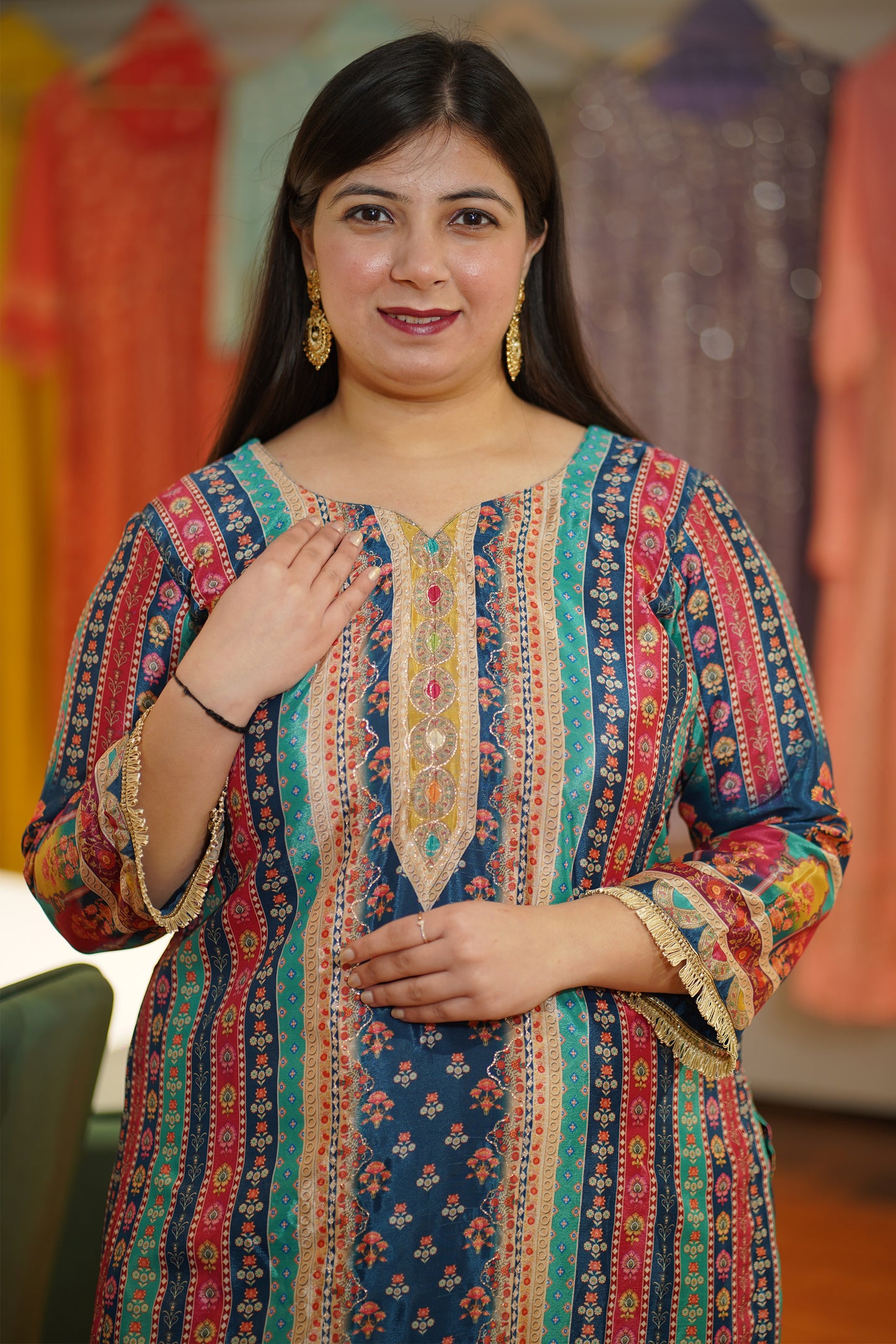 Neel Rangrez Karachi Suit Set