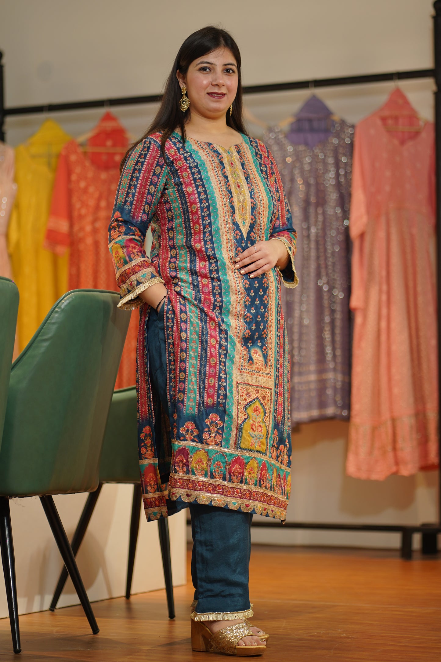 Neel Rangrez Karachi Suit Set