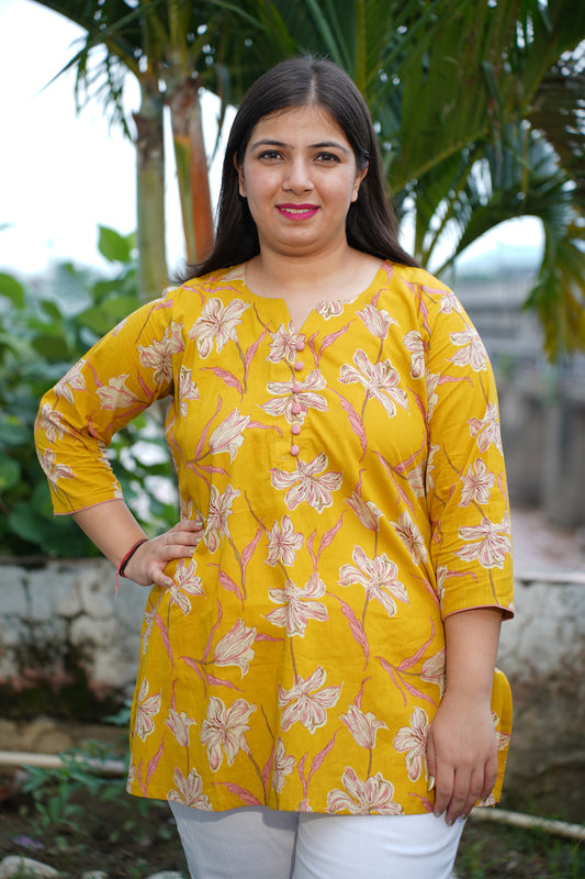 Cotton Short Kurti For Women