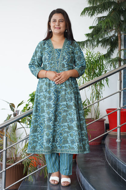 Printed Anarkali Suit