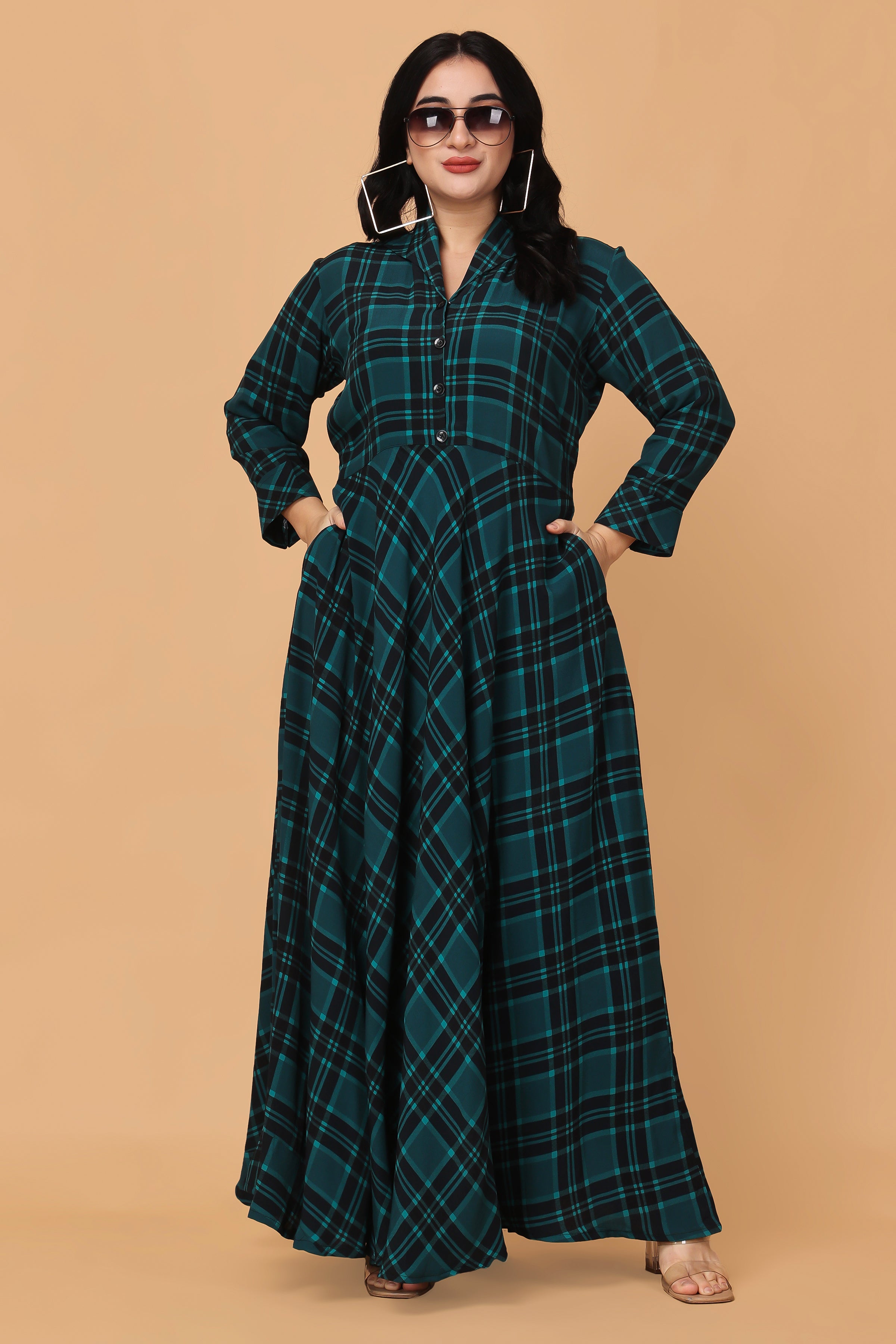 Buy Royal Marque Women's A-line Full-Long Dress | Women's Skater Dress |  Gown for Women | Ethnic Wear | Ethnic Wear for Diwali (X-Small) Black at  Amazon.in