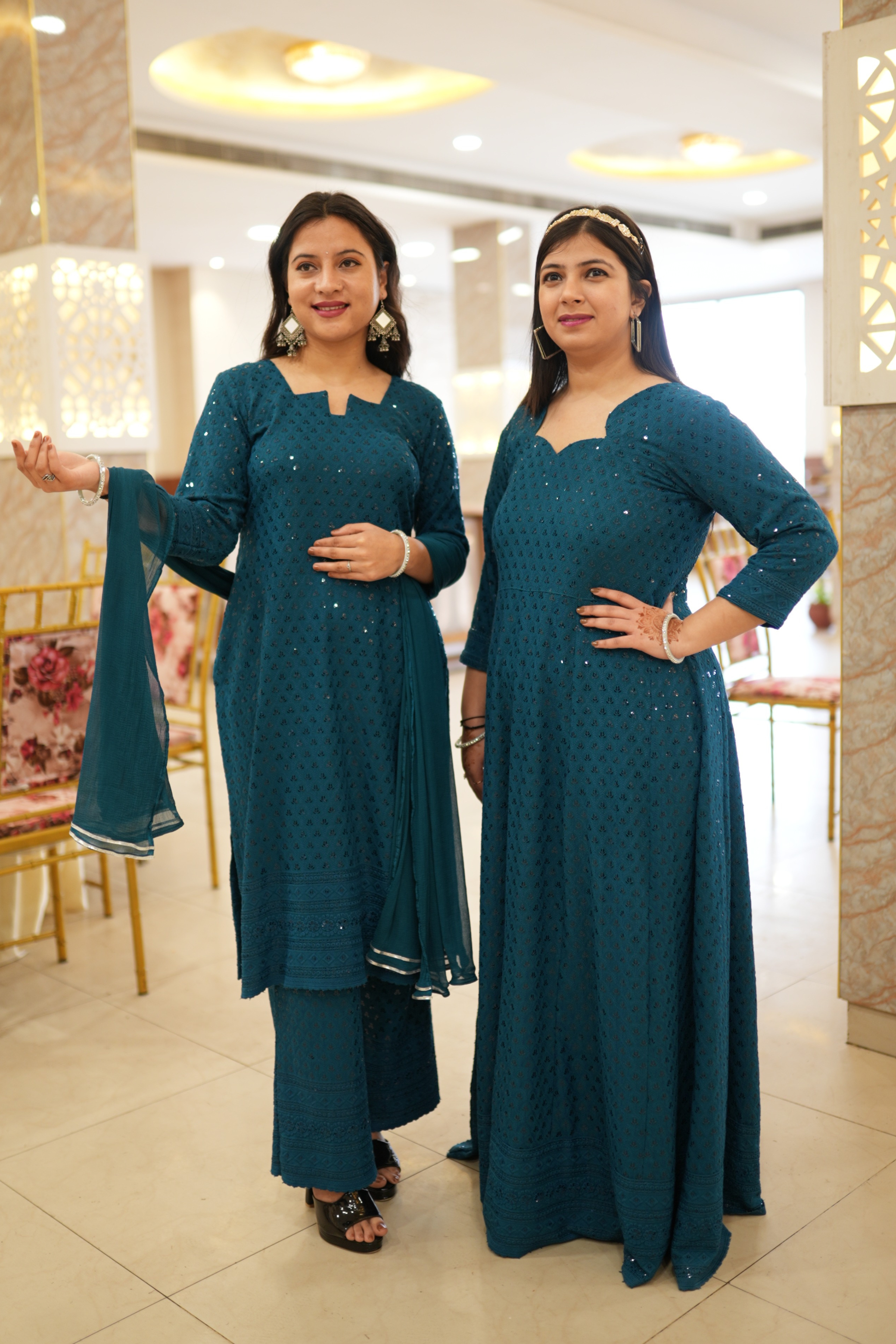 Peacock green Lehenga set – Kuro Clothing India