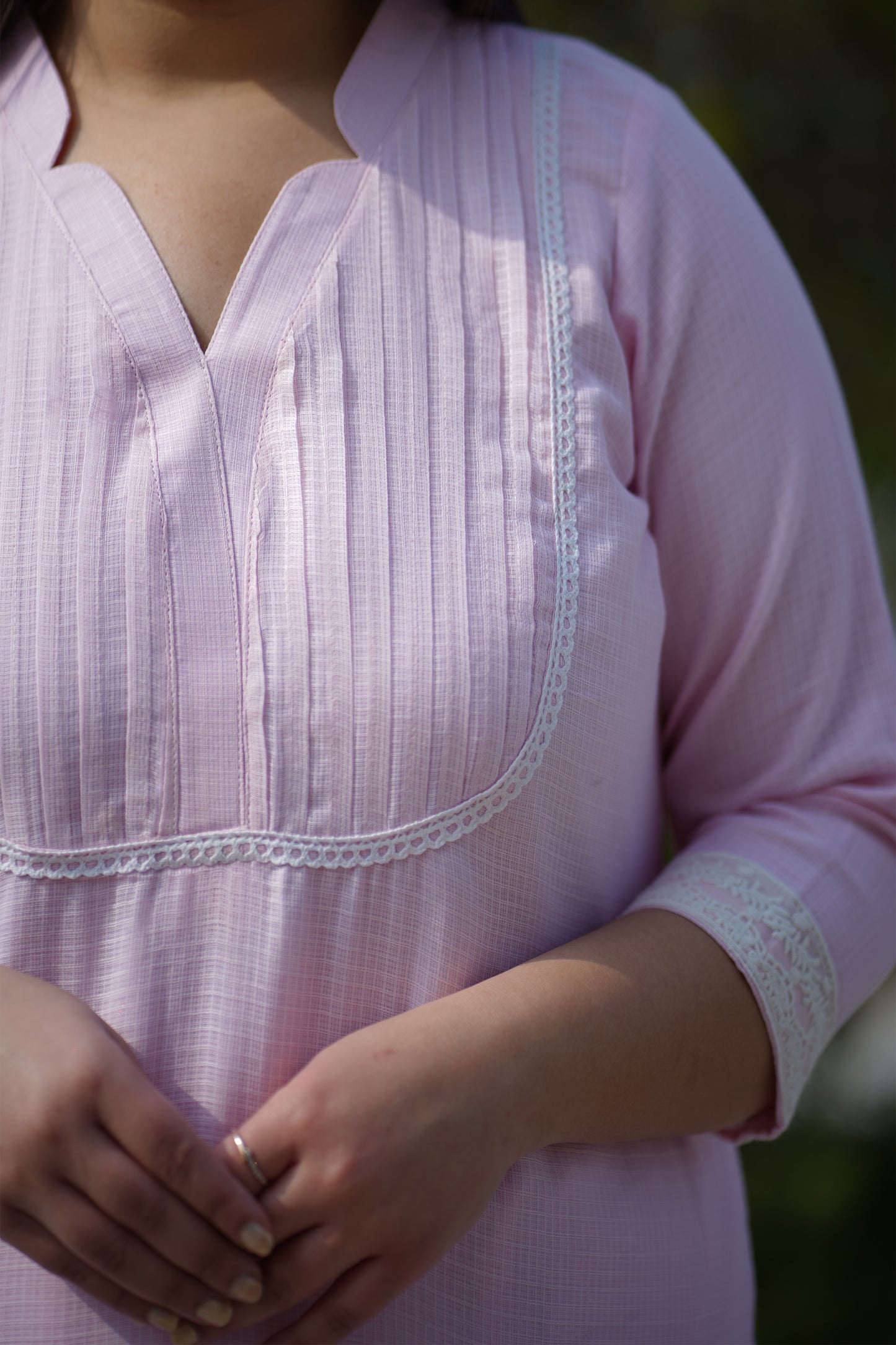 Soft Pink Kota Co-ord Set