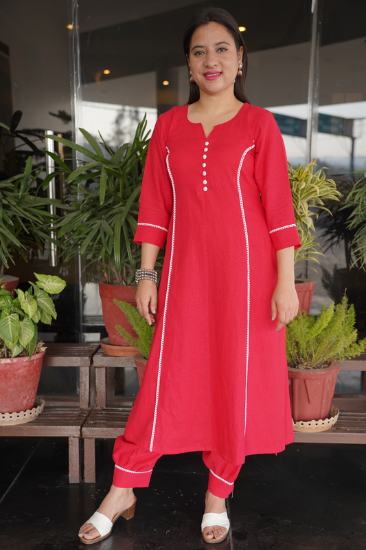 Red Kurti