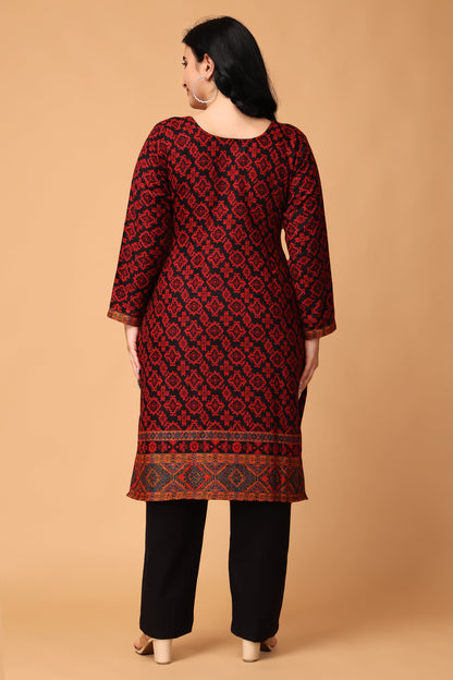 Vintage Glow Woollen Kurta