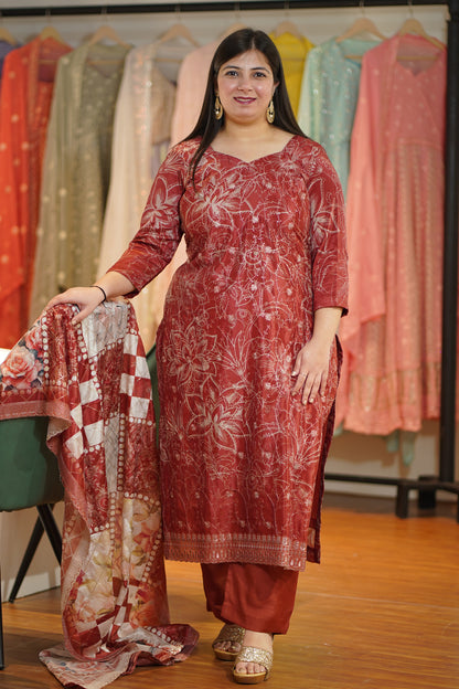 Shaahi Mehek Floral Suit Set