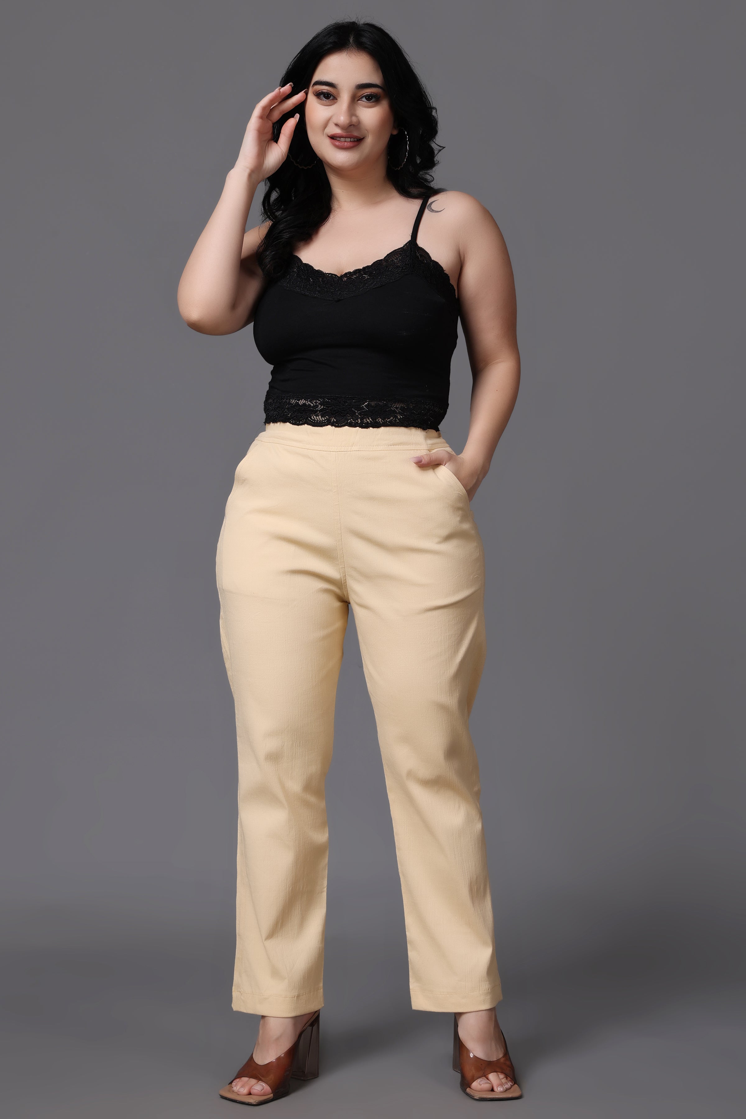 Plus Size Metallic Plisse Wide Leg Pants | Wide leg, Wide leg pants, Plus  size