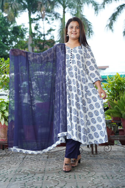 Anarkali Kurta Set With Dupatta