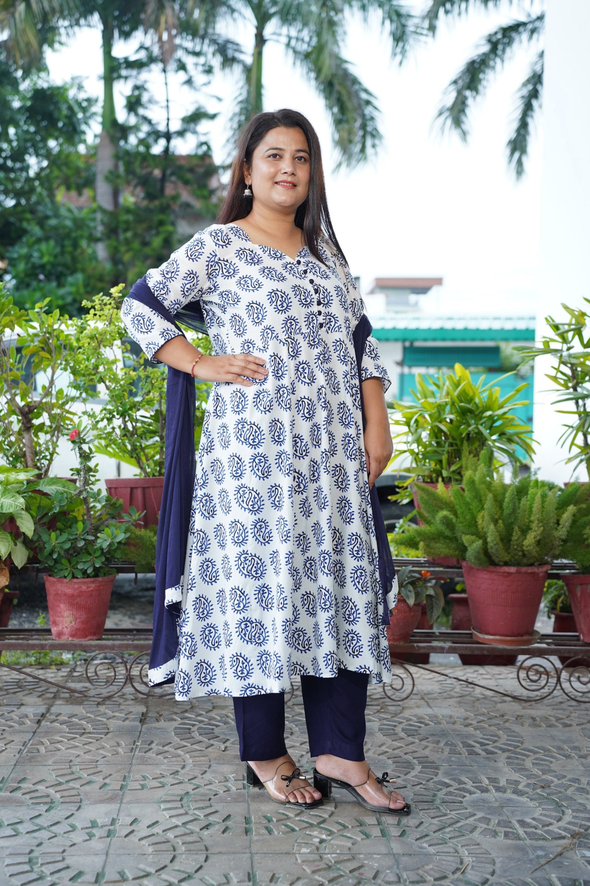 Anarkali Kurta Set With Dupatta