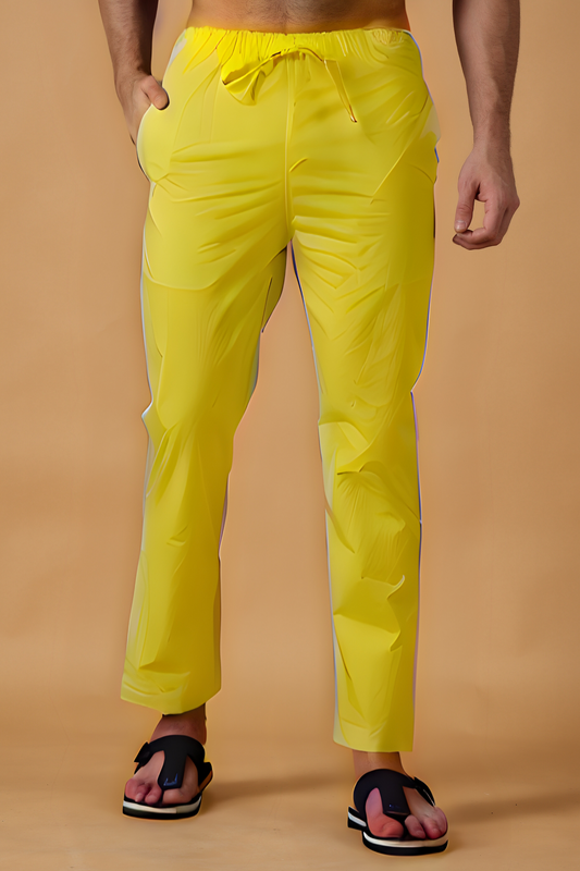 Yellow Cotton Pant Pajama